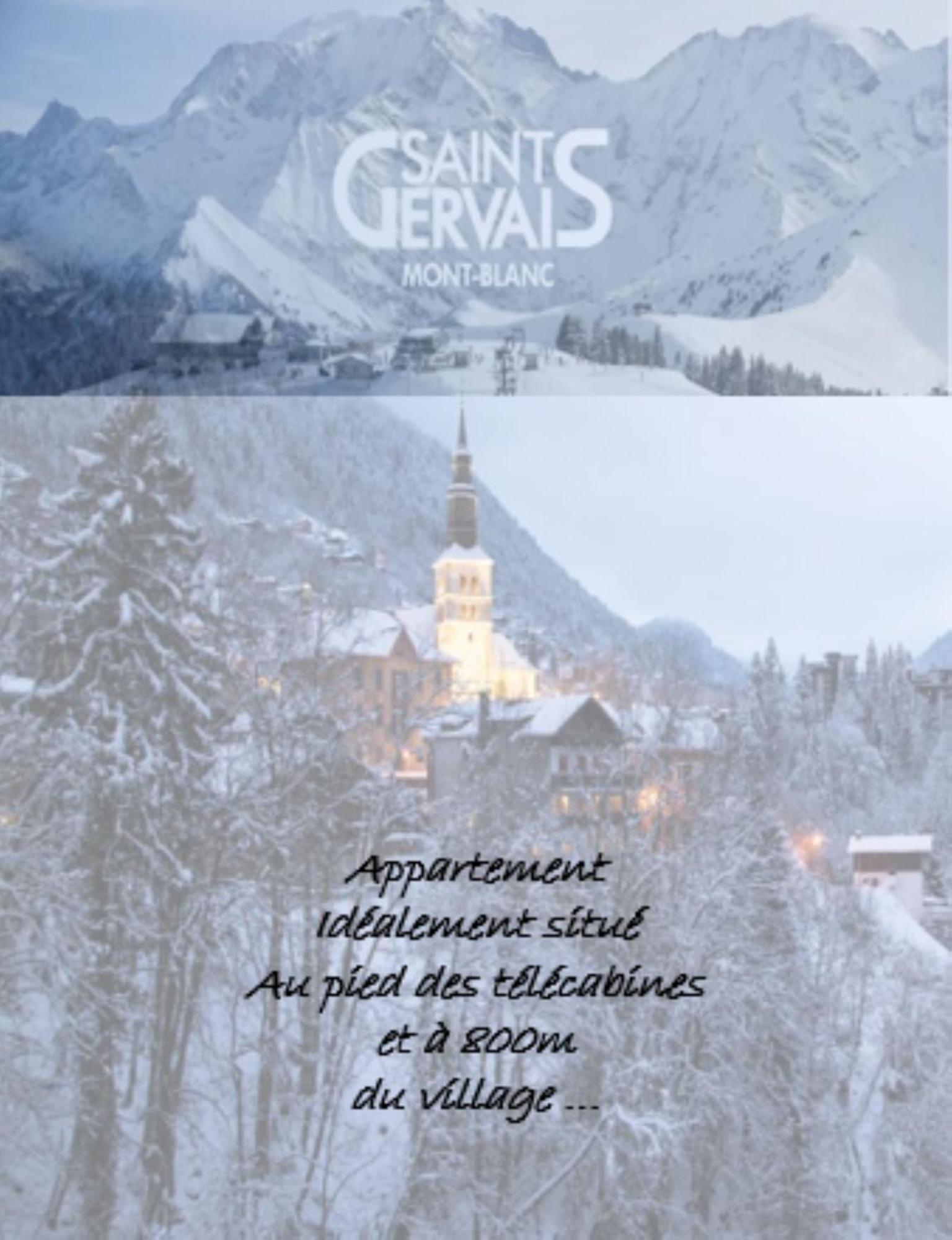Appartement T2+Cabine Independante Au Depart Des Telecabines Saint-Gervais/Bettex/Mont D'Arbois מראה חיצוני תמונה