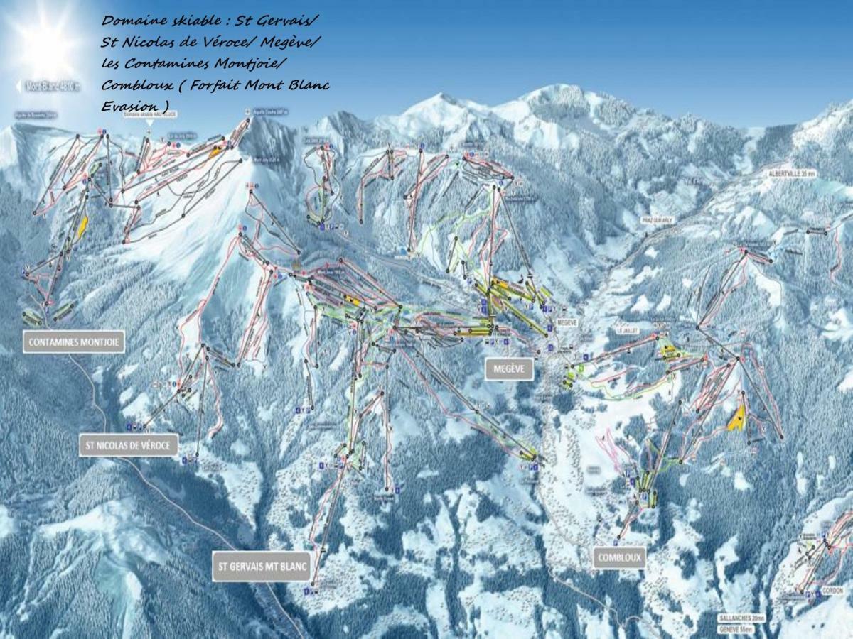 Appartement T2+Cabine Independante Au Depart Des Telecabines Saint-Gervais/Bettex/Mont D'Arbois מראה חיצוני תמונה