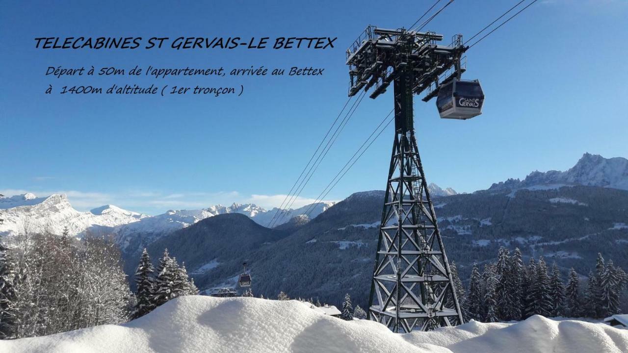 Appartement T2+Cabine Independante Au Depart Des Telecabines Saint-Gervais/Bettex/Mont D'Arbois מראה חיצוני תמונה